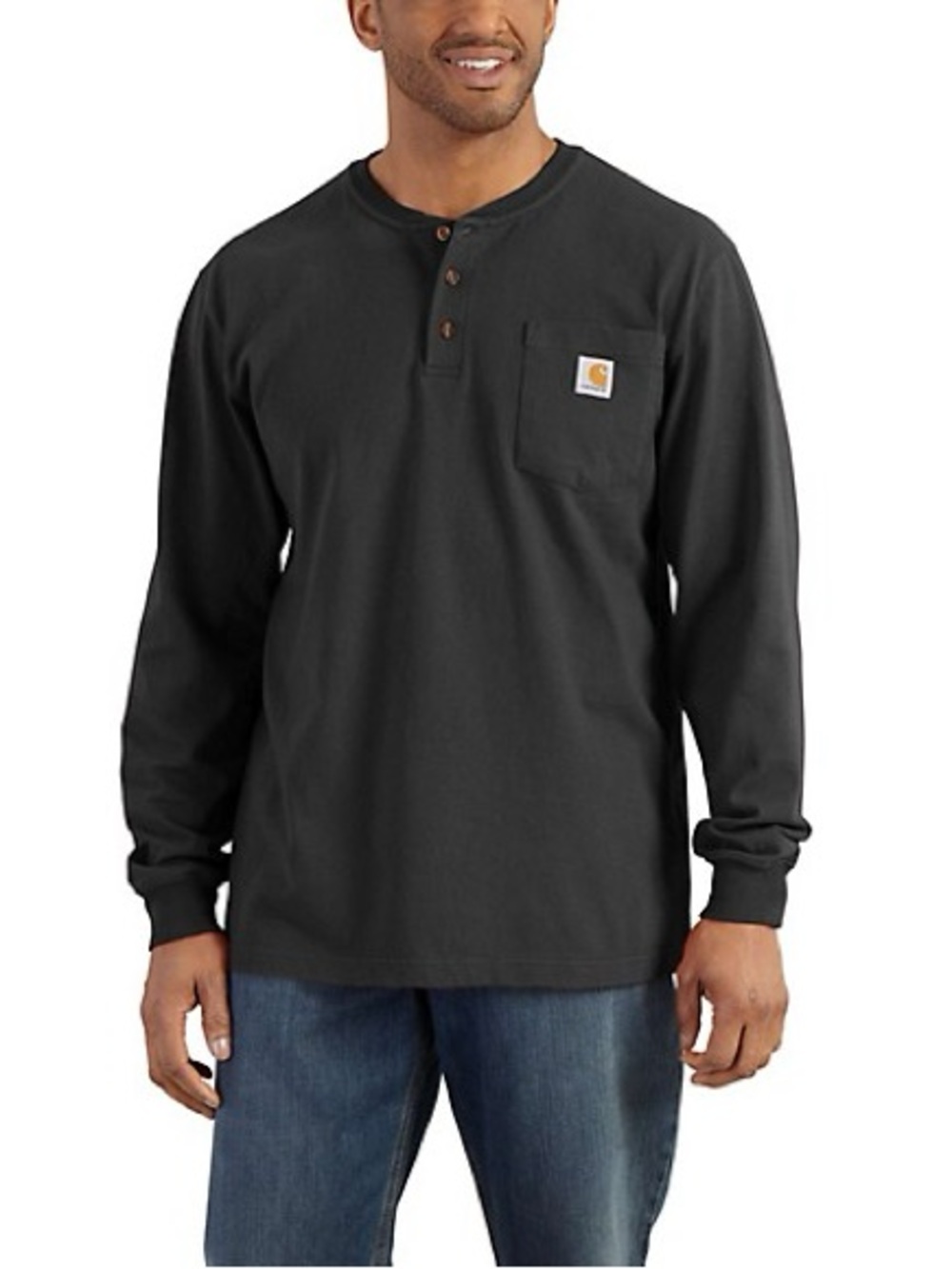 Carhartt Loose Fit Heavyweight Long Sleeve Henley Shirt Men’s Large NWT